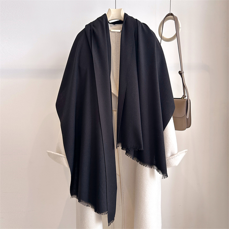 Shawl Wrap Winter - Luxury Winter Cashmere Scarf Women Solid