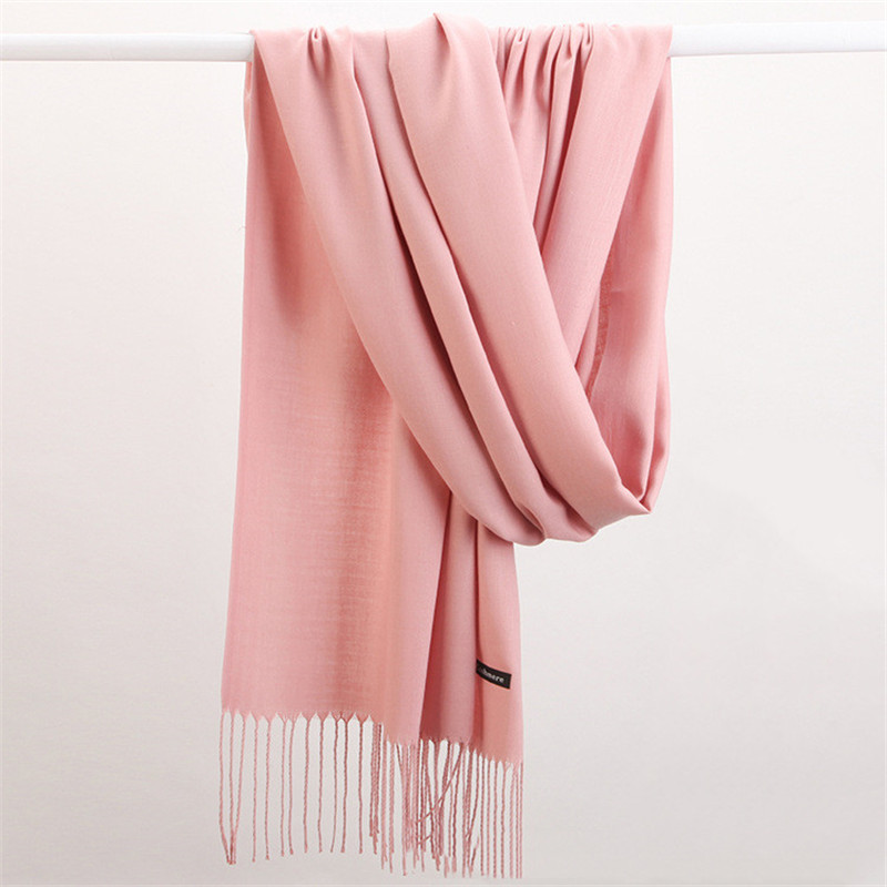 Fashion Solid Color 2023 Women - Shawl Wrap Winter recension och pris