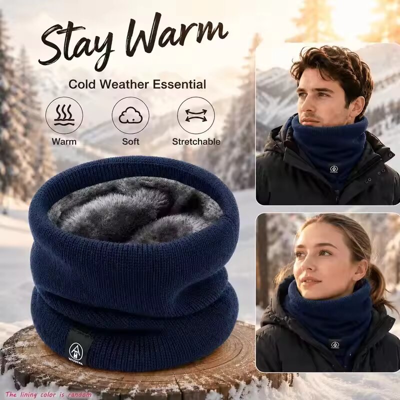 Winter Warm Knitted Neck Scarf - Wool Scarf Men recension och pris