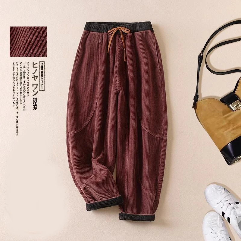 Corduroy harem pants female fa - Corduroy Pant Warm recension och pris
